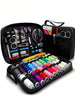 10/27/100Pcs Portable Travel Sewing Kit, Complete Sewing Supplies With 24-Color Thread Needles Scissors Buttons Tape Measure Seam Ripper, Easy DIY Emergency Repair Tools For Beginners, Compact Storage Case For Home Outdoor Trip Vacation Essentials
