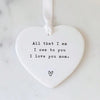 Mother Of The Bride Gift From Daughter, Wedding Gift, Acrylic, Keepsake, Heart Shaped